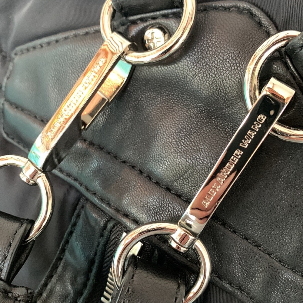 Alexander Wang Marti Lambskin Leather Trimmed & Nylon Backpack EUC - Picture 11 of 17